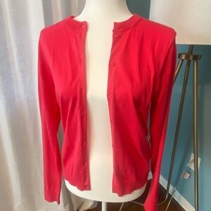 Pink Button-Up Cardigan